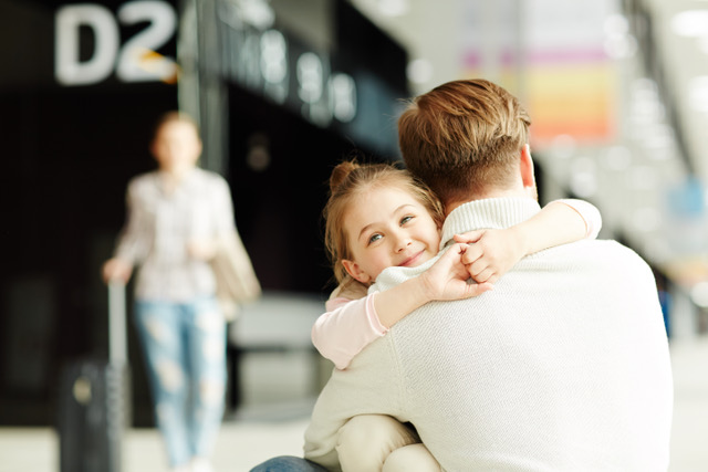 Dad and daughter